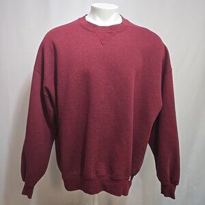 Vintage 90s Russell Athletic Sweatshirt Adult Size XXXL Burgundy Maroon Blank